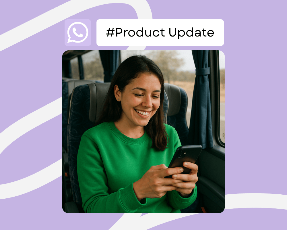 WhatsApp en el sector de autobús WhatsApp en el sector de autobús